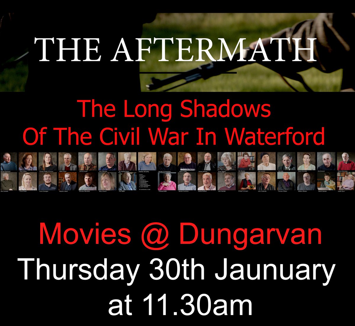 John Foley (@johnfoleyimages) on Twitter photo FINAL SHOUT OUT! Last screening of The Aftermath for the moment. Tickets on the door tomorrow Movies at Dungarvan 11.30 am. Looking forward to meeting people with an in interest in the 1916 to 1924 period of Irish History. <a href="/waterfordmuseum/">Waterford History News</a> <a href="/Centenaries/">Centenaries@HistIrl</a> <a href="/WaterfordCounci/">Waterford City & County Council</a> FINAL SHOUT OUT! Last screening of The Aftermath for the moment. Tickets on the door tomorrow Movies at Dungarvan 11.30 am. Looking forward to meeting people with an in interest in the 1916 to 1924 period of Irish History. <a href="/waterfordmuseum/">Waterford History News</a> <a href="/Centenaries/">Centenaries@HistIrl</a> <a href="/WaterfordCounci/">Waterford City & County Council</a>