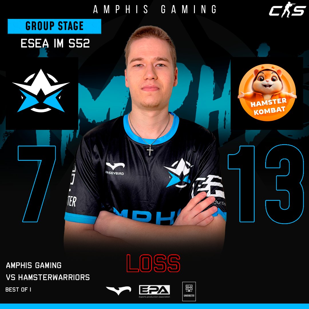 AmphisGG's tweet image. Tappio 13-7 HamsterWarriorseille.

#AmphisGG #Espoo #cs2fi #esportsfi