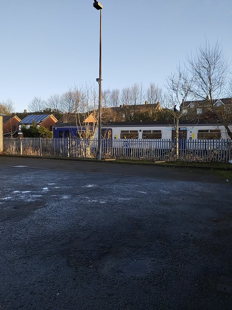 A clue to our new location. 🚂 Sadly for the passengers it was heading to Blackburn!!