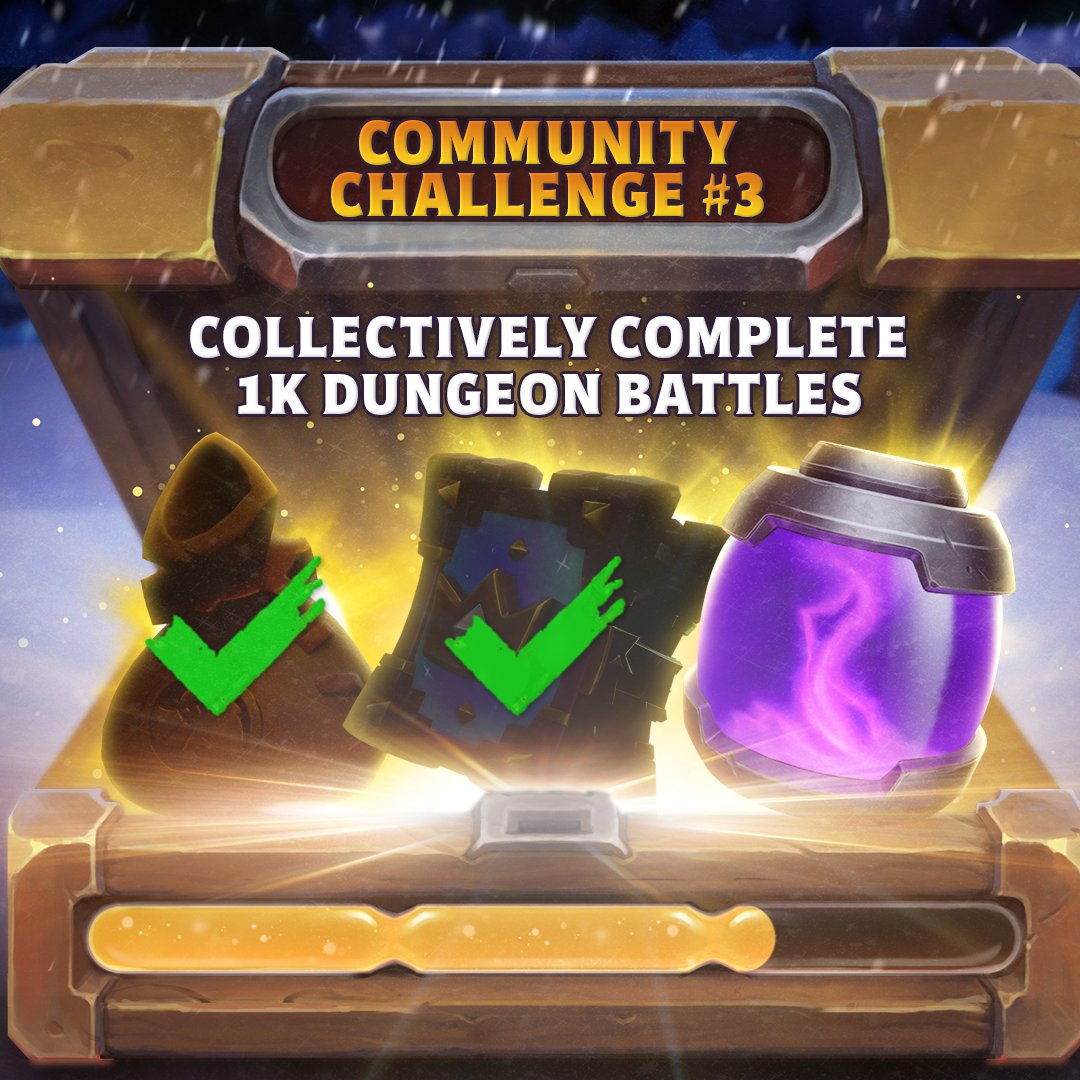 WarcraftRumble's tweet image. Two down, one to go!
Finish strong in the dungeon to earn an Epic Core 🎁