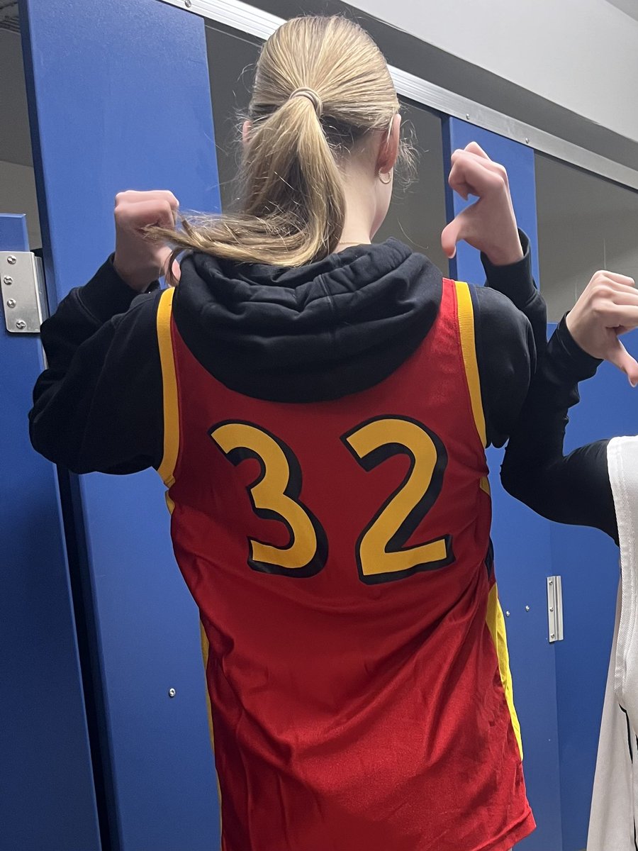 Jersey day at my daughter’s school today. Of all the jerseys she could pick from in our house, she chose this. Couldn’t be prouder. ❤️💛#onceacyclonealwaysacyclone #letsgostate