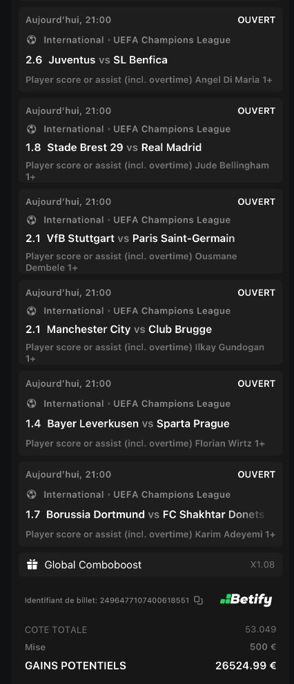 NEXENPRONOS's tweet image. Si ce ticket passe 1000€ parmis les RT