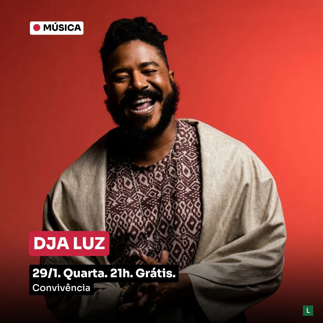 Dja Luz  chega com um show vibrante, celebrando as musicalidades afro-diaspóricas e a riqueza cultural do Brasil! 🎶🔥

📅 29/01 (qua) | ⏰ 21h
📍 Sesc Bauru | 🎟️ Entrada GRATUITA!

Prepare-se para uma noite de ritmo, emoção e conexão! ✨
#DjaLuz #ShowAoVivo #SescBauru