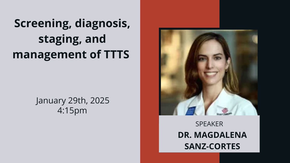 Texas Children's Fetal Center (@tchfetalcenter) on Twitter photo Join Dr. Magdalena Sanz-Cortes <a href="/bcmhouston/">BCMHouston</a> this afternoon at 4:15 pm for Screening, diagnosis, staging, & management of #TTTS during the Ultrasound Scientific Forum. <a href="/MySMFM/">SMFM</a> #smfm25 <a href="/TxChildrensATX/">Texas Children's</a> #fetalintervention Join Dr. Magdalena Sanz-Cortes <a href="/bcmhouston/">BCMHouston</a> this afternoon at 4:15 pm for Screening, diagnosis, staging, & management of #TTTS during the Ultrasound Scientific Forum. <a href="/MySMFM/">SMFM</a> #smfm25 <a href="/TxChildrensATX/">Texas Children's</a> #fetalintervention