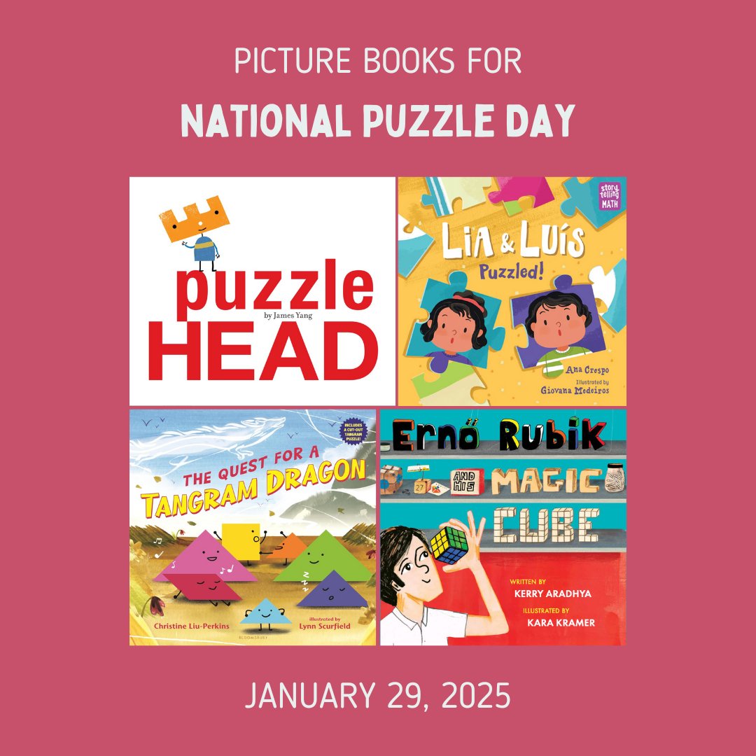 Happy National Puzzle Day!! A perfect day for playing with puzzles, reading puzzle-themed books, and practicing your problem-solving skills! Thank you founder <a href="/jodijill/">jodijill</a> for the inspiration!! #PuzzleDay puzzledayfun.com