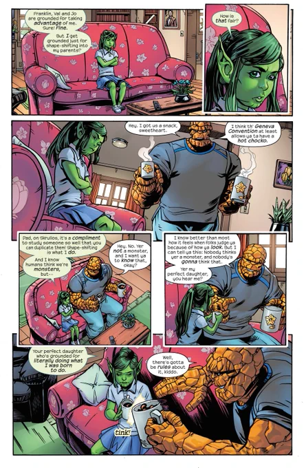 Turning The Thing into a father was so unbelivably peak. 