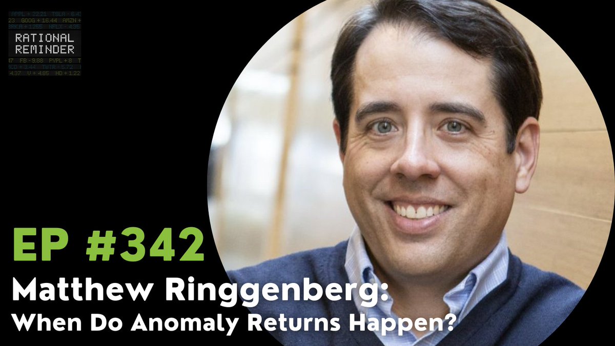 Rational Reminder Podcast (@rationalremind) on Twitter photo Episode 342 - Matthew Ringgenberg: When Do Anomaly Returns Happen?
rationalreminder.ca/podcast/342
<a href="/Ringgenberg_M/">Matthew Ringgenberg</a> Episode 342 - Matthew Ringgenberg: When Do Anomaly Returns Happen?
rationalreminder.ca/podcast/342
<a href="/Ringgenberg_M/">Matthew Ringgenberg</a>