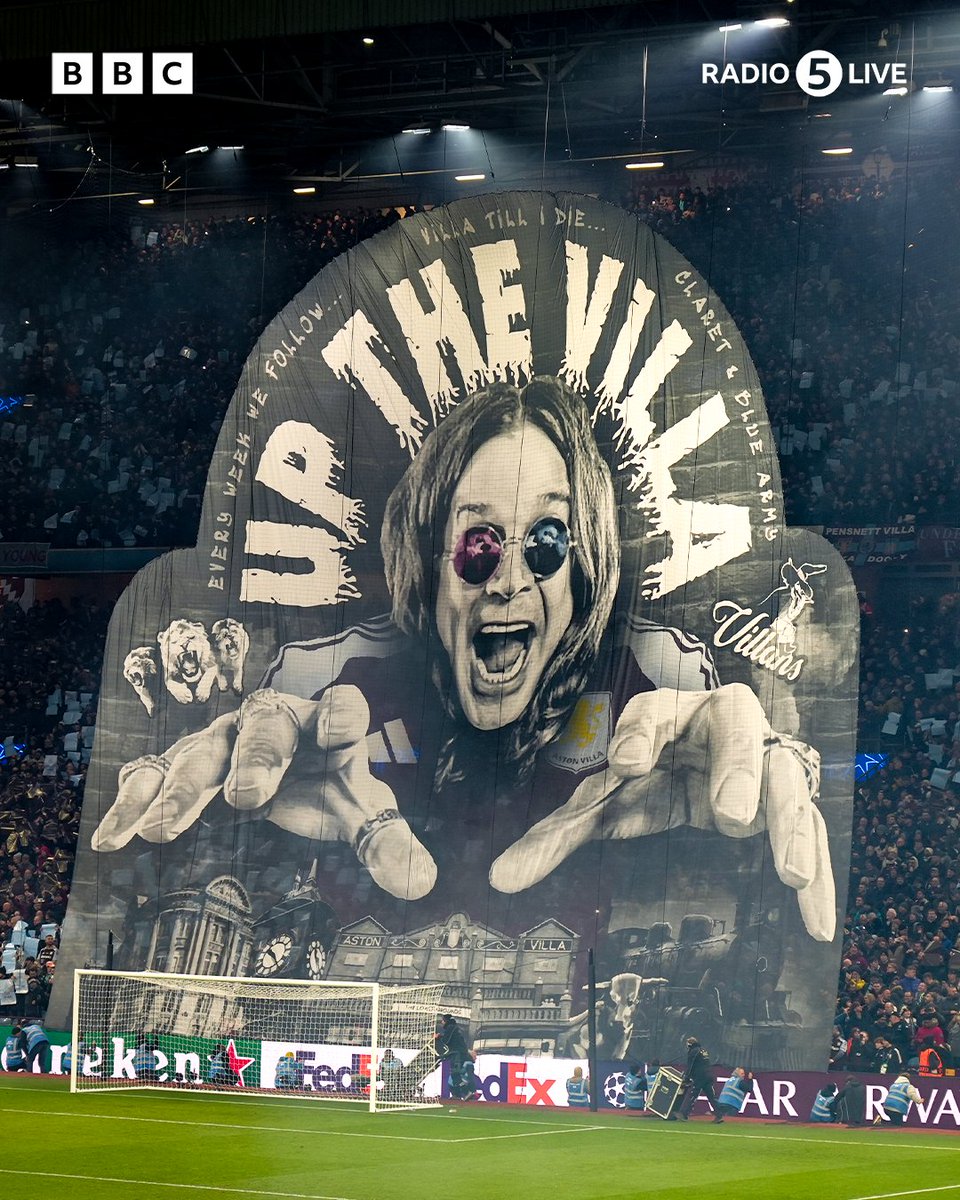 5liveSport's tweet photo. #AVFC 2-0 up inside five minutes.

Ozzy Osbourne - good luck charm!?

#BBCFootball #UCL https://t.co/Ob4o23RLQz