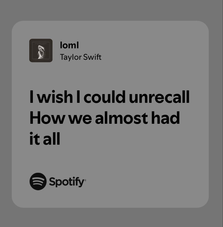 loml - Taylor Swift