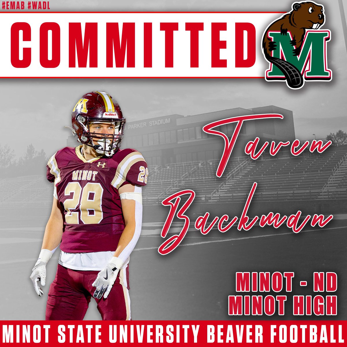 Taven Backman (@taven_backman) on Twitter photo AGTG✝️! Extremely blessed and excited to announce my commitment to <a href="/MSUBeaversFB/">Minot State Football</a> ! <a href="/coachshields/">Ian Shields</a> <a href="/CoachFam/">Coach Mike Famiglietti “Fam”</a> #WADL AGTG✝️! Extremely blessed and excited to announce my commitment to <a href="/MSUBeaversFB/">Minot State Football</a> ! <a href="/coachshields/">Ian Shields</a> <a href="/CoachFam/">Coach Mike Famiglietti “Fam”</a> #WADL