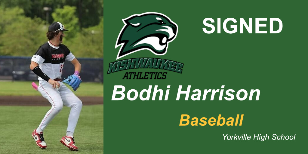 Recruit update ✍️ - Excited to announce another 2025 recruit signing ... welcome to the baseball program and Kougars Athletics Family !! - Bodhi Harrison @bodhiharrison23 , Yorkville HS #KishFam ⚾️
