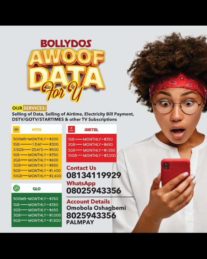 exclusiveomoge's tweet photo. #GenZ  #ThisDayis30 #tuface  #datavendor #data https://t.co/vni31z0MQM