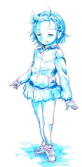愚痴ばっかりだとあれなんでいのりさんらくがき置いときます。 #メダリスト #メダリストFA 