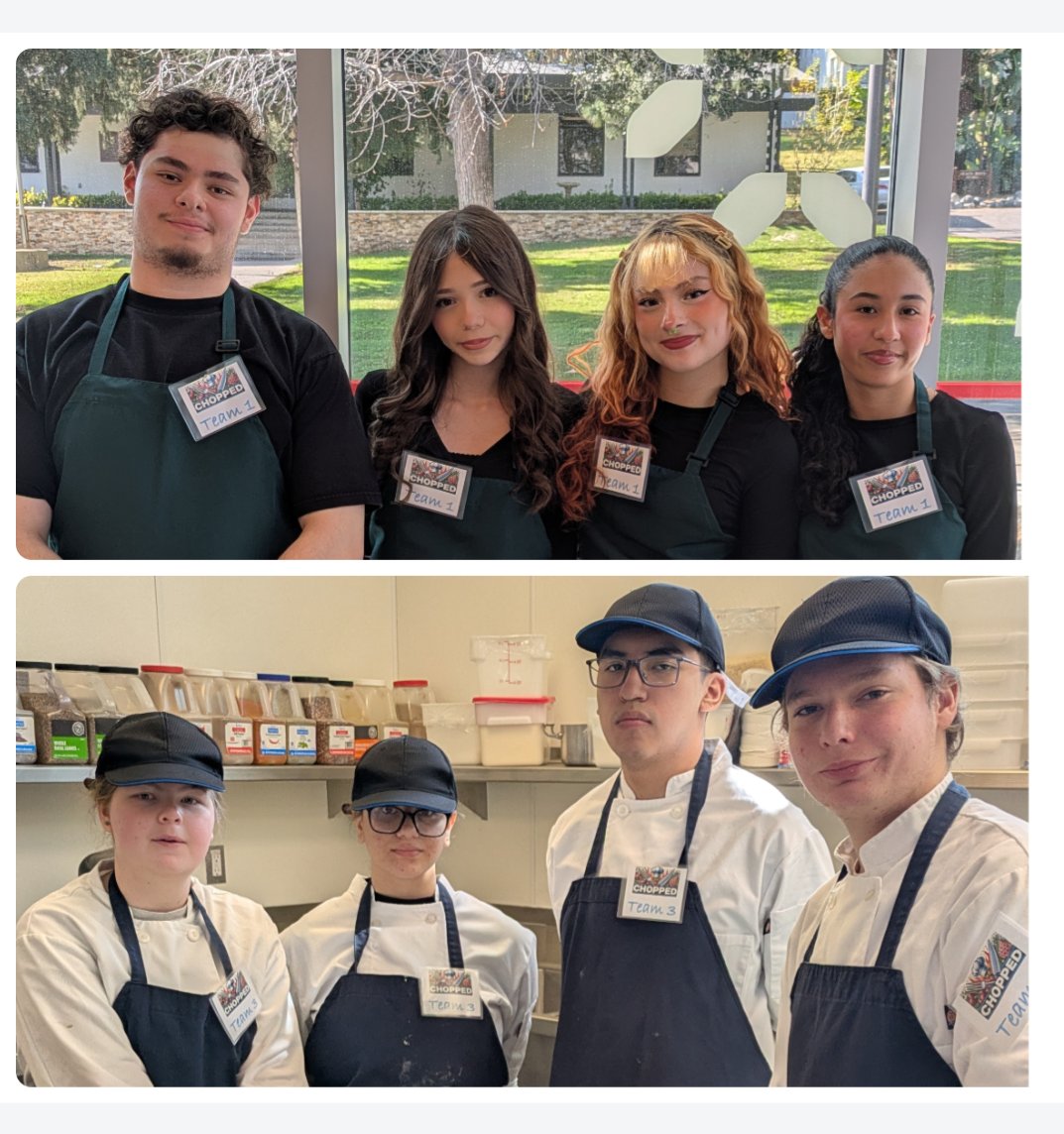 West End Chopped Competition is underway! Our future chefs are cooking up some amazing dishes  &amp; getting industry feedback!
🙏 Boys Republic for hosting!
<a href="/SBCountySchools/">San Bernardino County Superintendent of Schools</a> <a href="/SBCo_Supt_Ted/">Ted Alejandre</a> <a href="/AsstSuptIE/">Stephanie Houston, Ed.D</a>
<a href="/FontanaUnified/">Fontana Unified</a> <a href="/CareersCJUHSD/">CareersCJUHSD</a> <a href="/CaliforniaCTE/">California CTE</a> <a href="/MontclairCavs/">Principal Gomez</a> @KaiserHighCats
