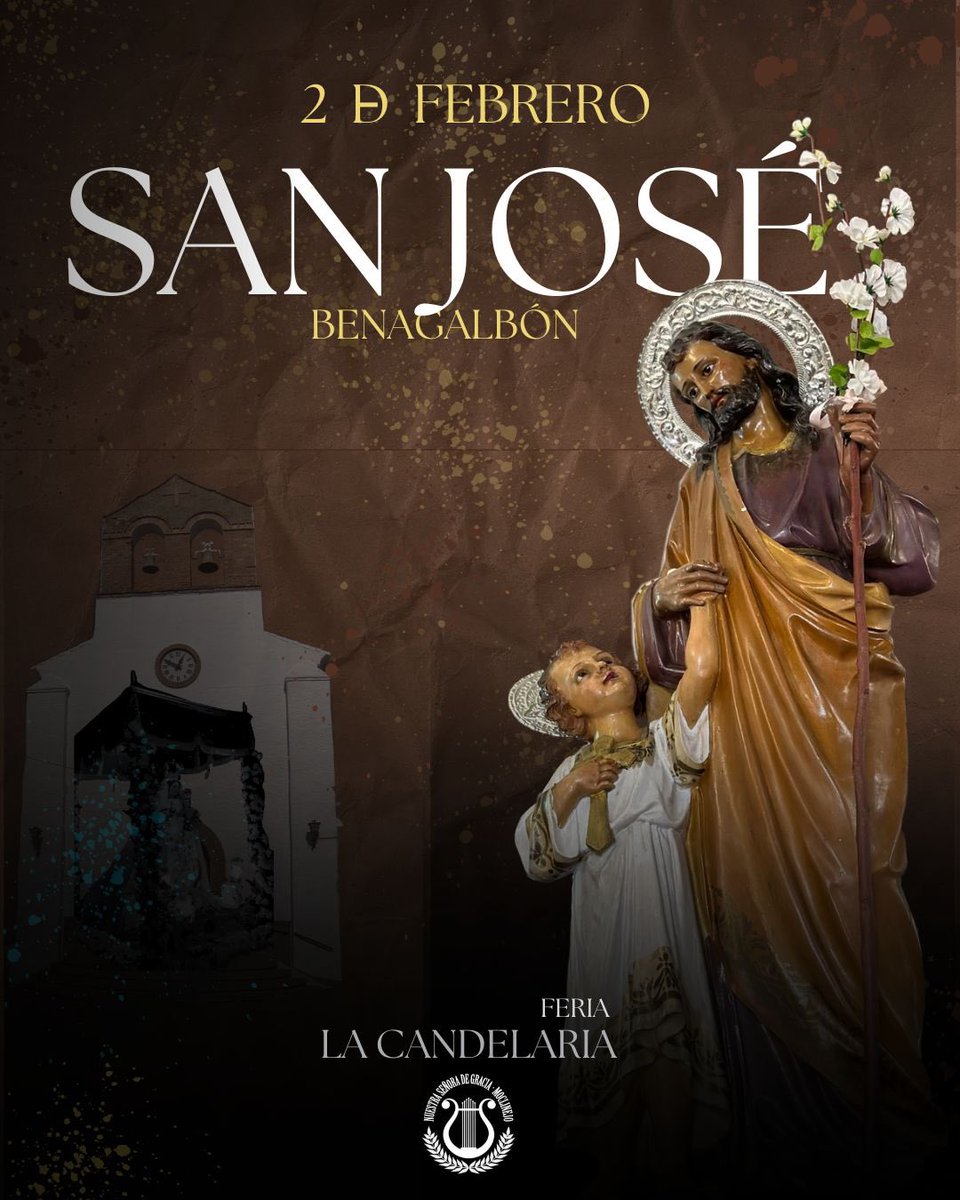 𝐂 𝐀 𝐍 𝐃 𝐄 𝐋 𝐀 𝐑 𝐈 𝐀  𝟐 𝟎 𝟐 𝟓 
El próximo domingo 2 de febrero estaremos acompañando musicalmente a San José en las fiestas patronales de nuestro pueblo vecino de Benagalbón.

📍2 de febrero 
🕒19:00h

#bmmoclinejo💛 #juntosyafinados #unequipounsonido🎶