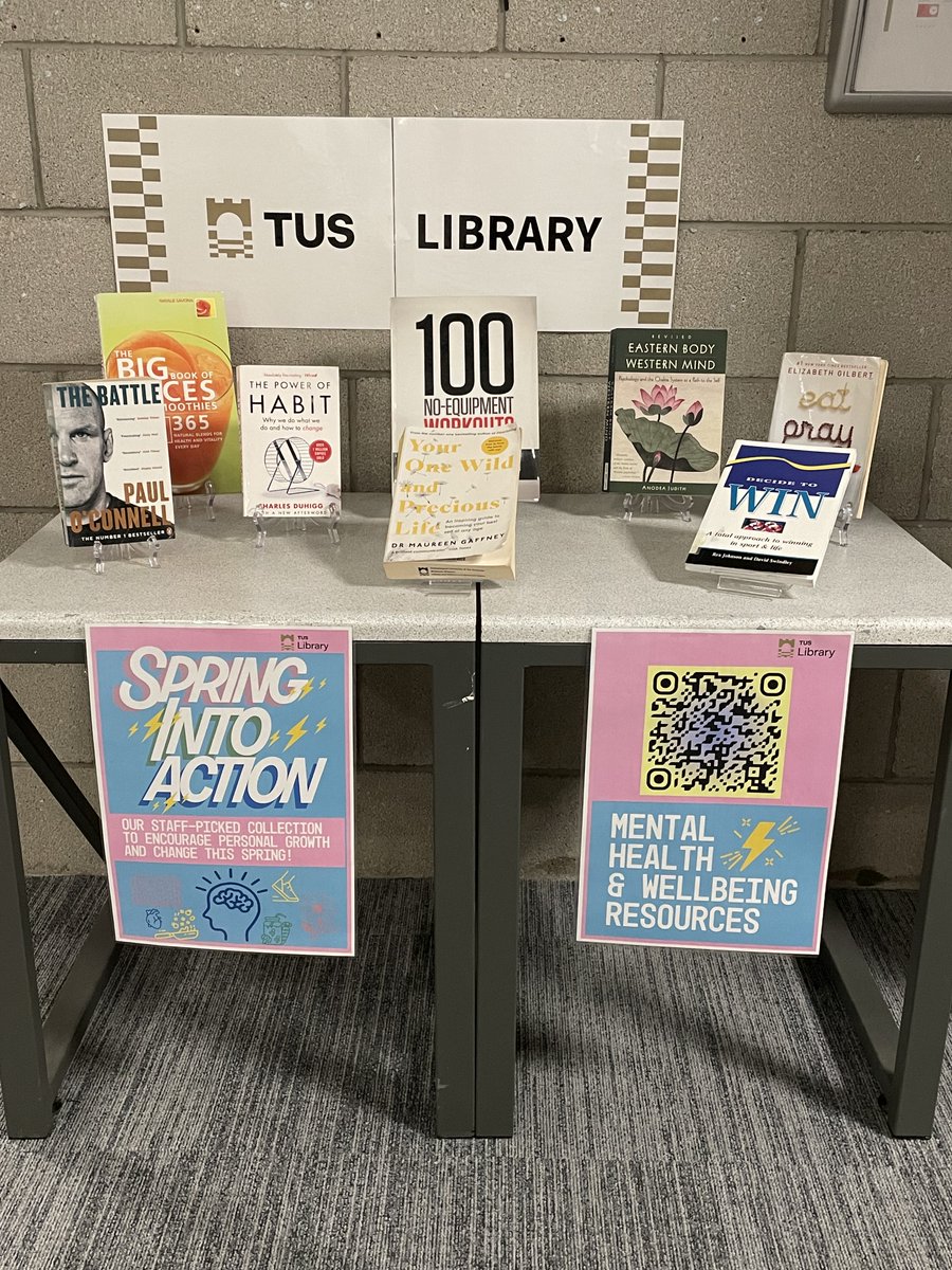 TUS_LibraryMW's tweet photo. (1/3) With St. Brigid's day around the corner, explore these books to transform yourself and embrace the changes of Spring! Bright days are ahead of us!
#tuslibraries #WeAreTUS #spring #mentalhealth #healthandwellbeing #stbrigids #springtime #newhabitsthisSpring https://t.co/Ep1bYwIFpK
