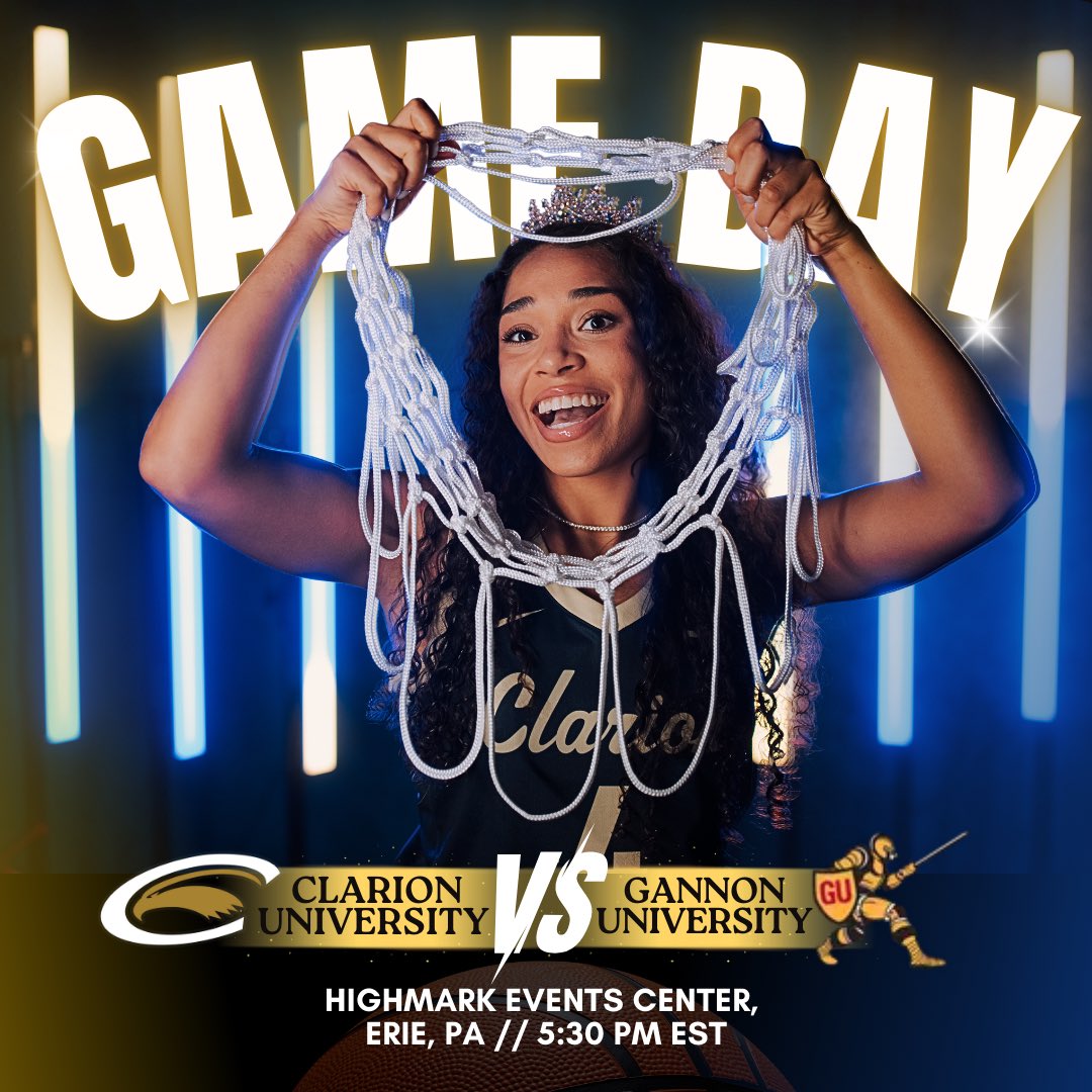 ‼️LETS GET ROWDY GOLDEN EAGLES‼️

📍 - Highmark Events Center, Erie, PA

⏰ - 5:30 PM EST

📺 - psacsportsdigitalnetwork.com/gannonsports/?…

📊 - gannonsports.com/sidearmstats/w…

#awaygame #ontheroad #psac #conferenceplay #makesomenoise #wingsup