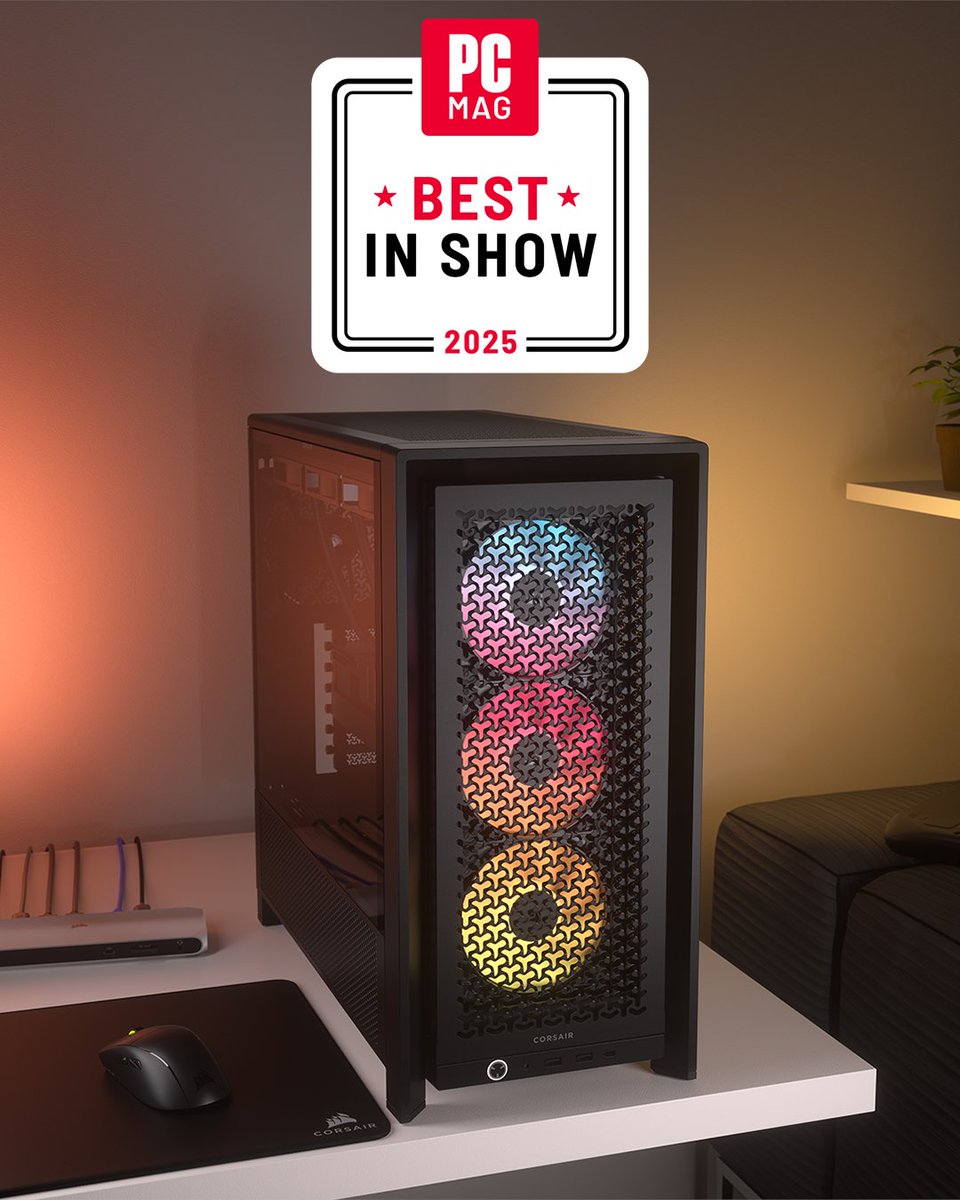 The FRAME 4000D Modular Case was named one of <a href="/PCMag/">PCMag</a>'s Best PC DIY Product at CES 2025!

🗣️ "The CORSAIR FRAME 4000D is an evolution of the company's popular 4000D with several customizable features to help make the case uniquely your own."