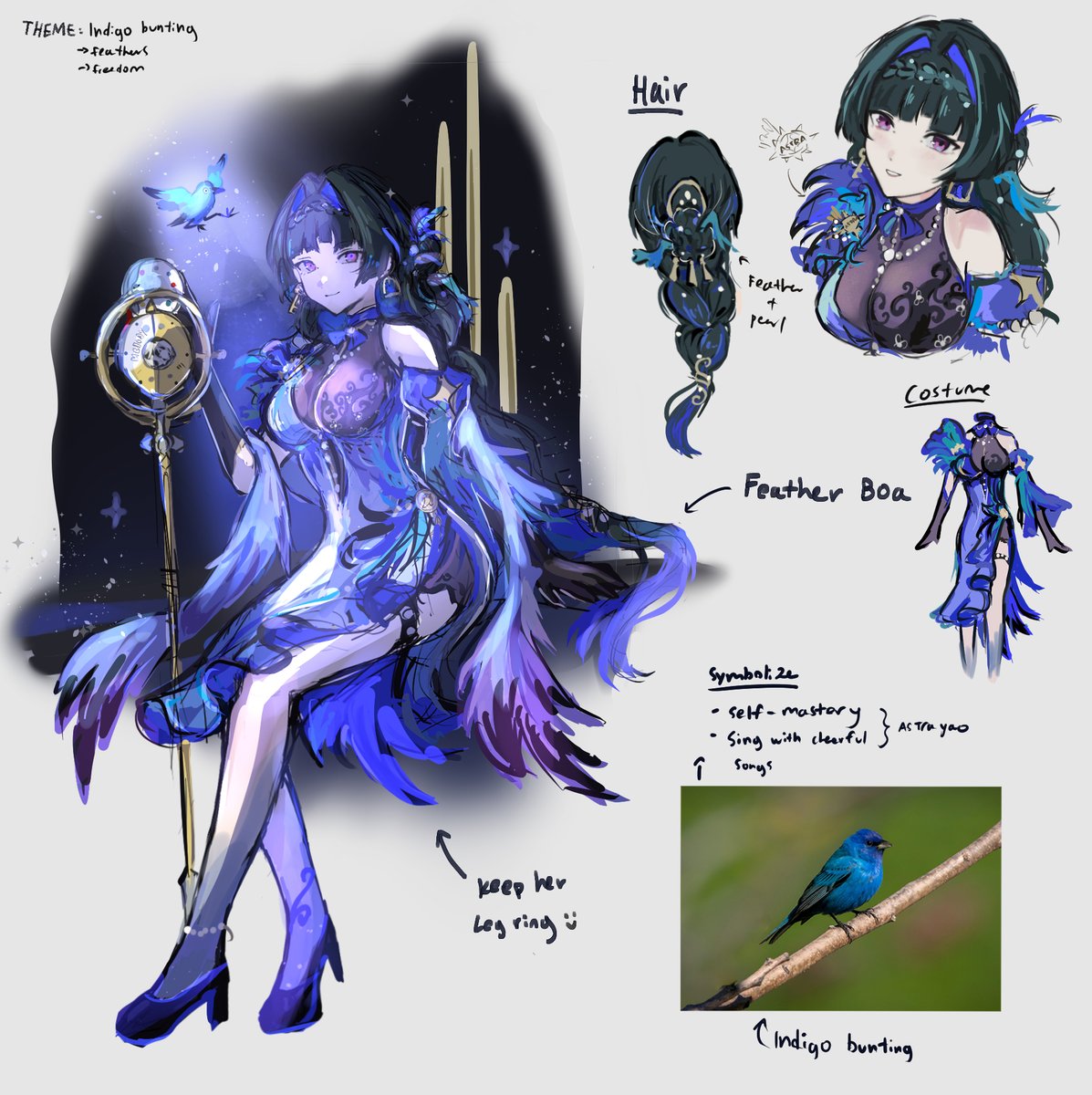 #zzzero #DesignForAstra #AstraYao 
A costume design I did for Astra :)))) 
 "Waltz of Bunting"