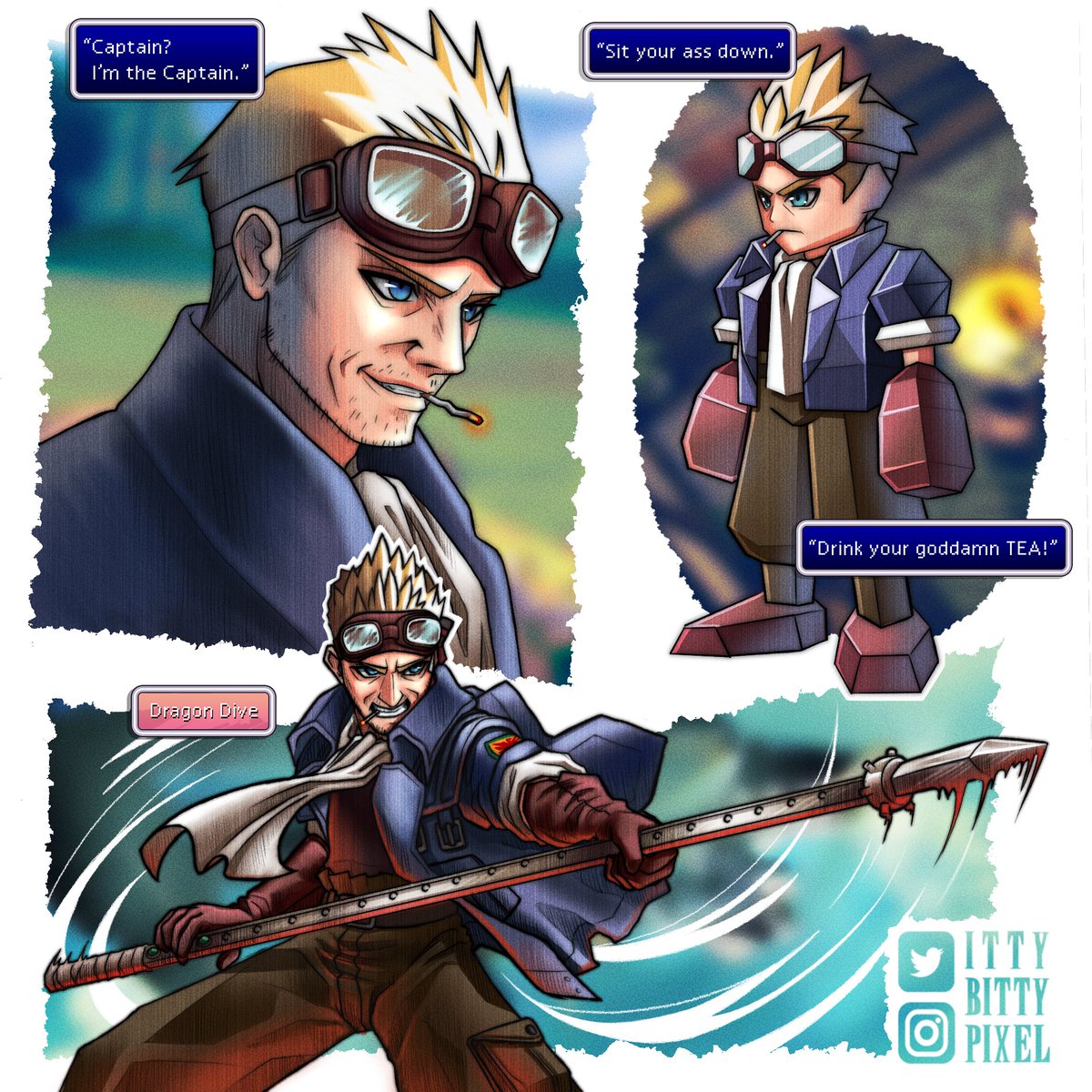 💫 1997 Cid Highwind 💫

Remember to drink your ☕️🫖

#FF7 #FFVII #FinalFantasyVII #Cid #CidHighwind #シド・ハイウインド