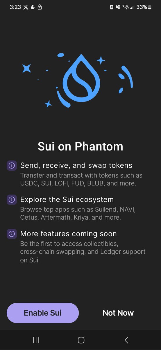 SUI is live on phantom!! 

Buulllliiisshhhh on the 💧
