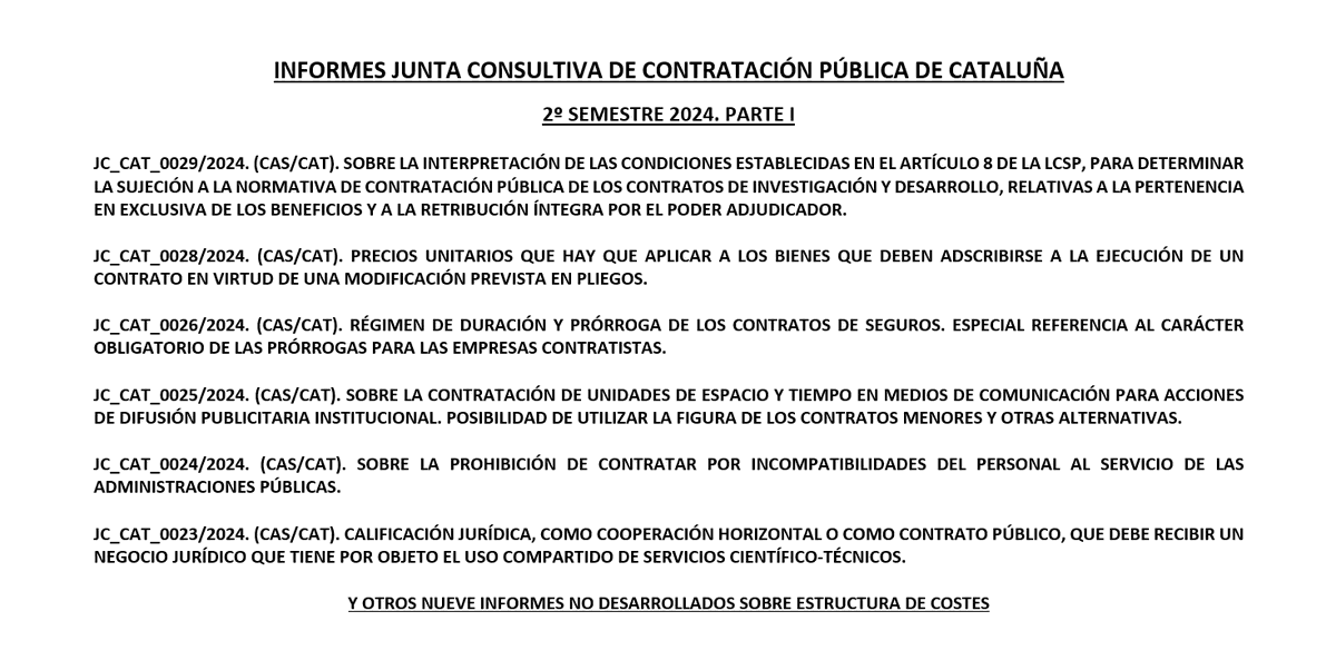 contratodeobras's tweet photo. https://t.co/QxJONeNlbI 6 Nuevos informes de la Junta Consultiva de Contratación Pública de Cataluña. https://t.co/jTXD38AVB9