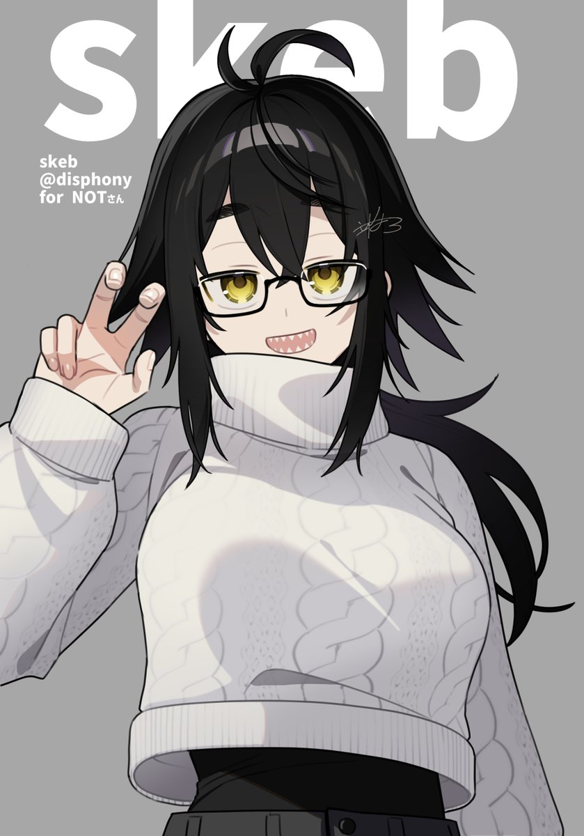 「skebリクエストありがとうございました!NOTさん(#WithNOT)のアバタ」|立枯なろ🪫通知欄にいるのイラスト