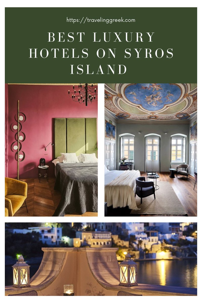 Discover Syros' Finest Stays: Best Luxury Hotels and Boutique Gems for Every Traveler! travelinggreek.com/blog/best-luxu… #Greece #Syros