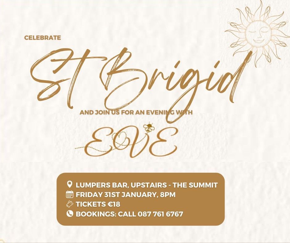 🎶 Celebrate St. Brigid’s Eve with Songs &amp; Stories by Eve! 🌾
📍 The Lumpers Bar, Ravensdale
📅 Fri, 31 Jan 2025
🎤 special Brat Bríde for all 🌟
📞 Info: bit.ly/3WAwzYy

#VisitLouth #StBrigidsDay #KeepDiscovering #BirthplaceofBrigid