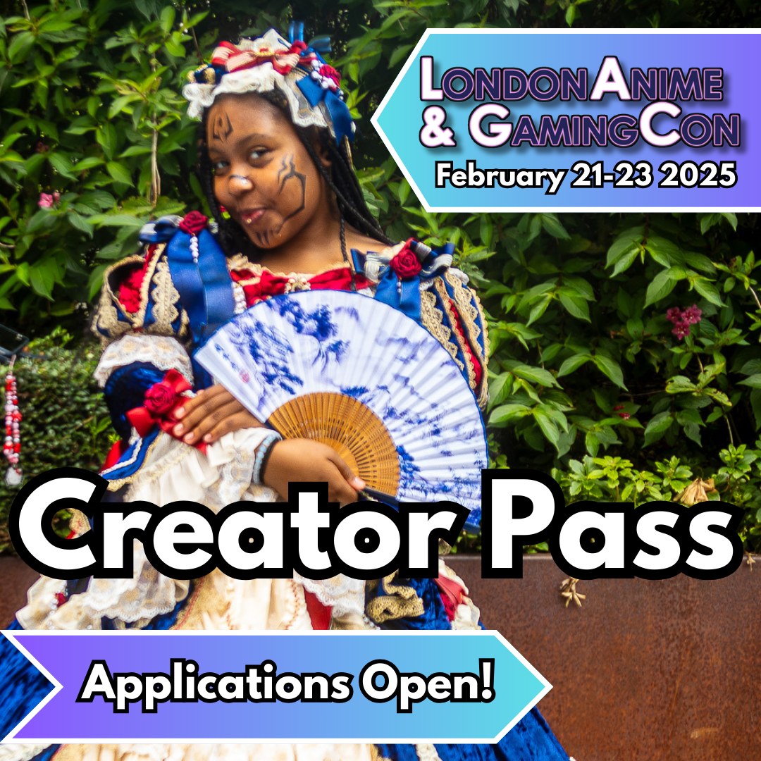 🎭 Creator Pass Applications for Summer London Anime &amp; Gaming Con are NOW OPEN! 

🌟 Read more about our criteria and apply on our website: smpl.is/a1dfe