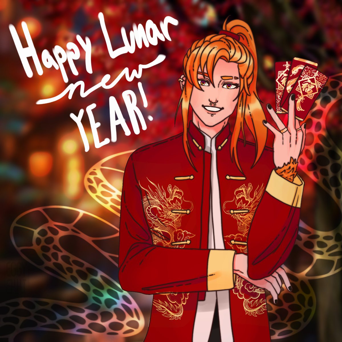 TangOrangutan's tweet photo. Gung hay fat choy! ๐งงSun tai geen hong! ๐งง
Happy lunar new year to all! May your year be filled with great fortune, luck, health and constant laughter!
๐จ: @/EggyEkki
#ConTang https://t.co/sWGwTKdjEU