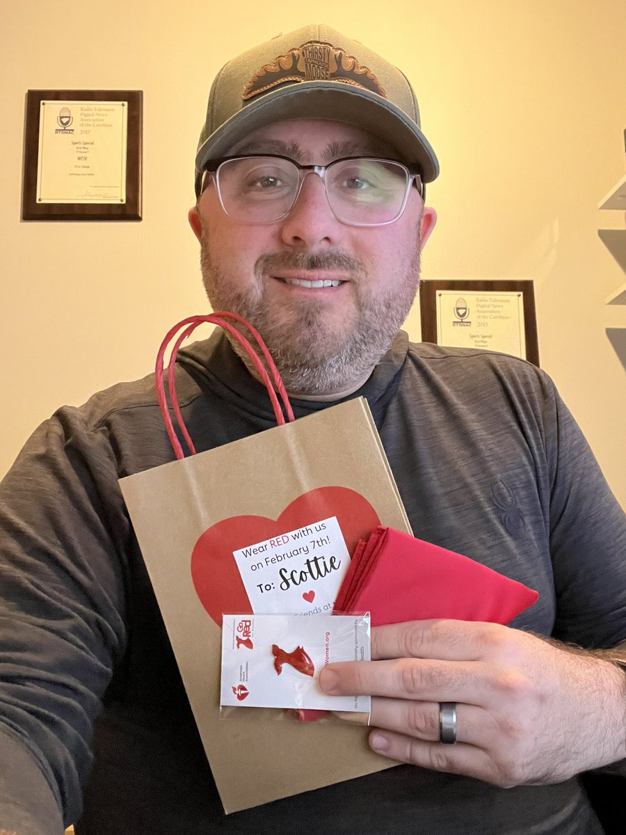 Thanks to <a href="/AmericanHeartSC/">American Heart Association - SC</a> for dropping this red swag on my desk. Always happy to help the cause but it certainly means more this year- first hand, with full appreciation for heart doctors, proactive screening &amp; minimally invasive cardiac procedures. 

I’ll be donning the red