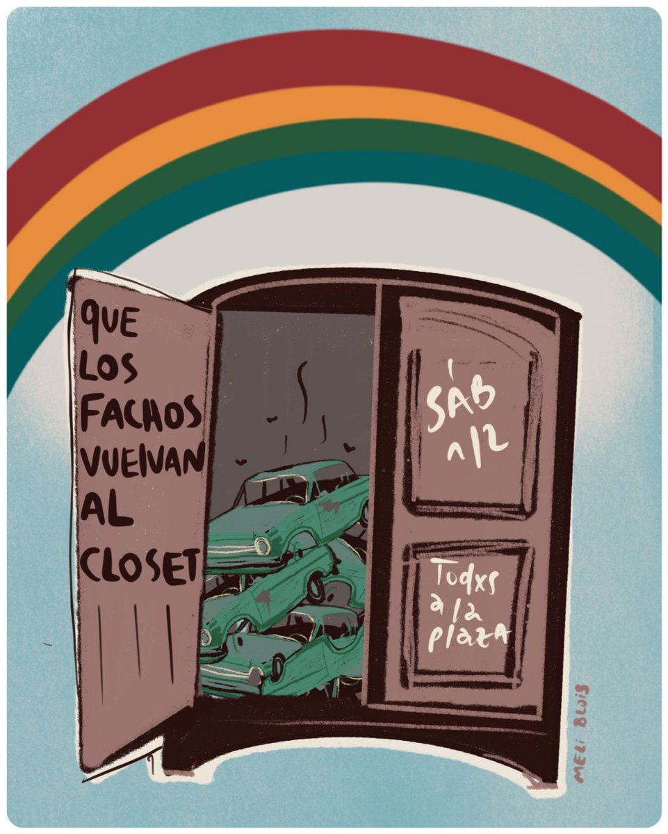 QUE LOS FACHOS VUELVAN AL CLOSET.
El sábado en las calles de todo el país.