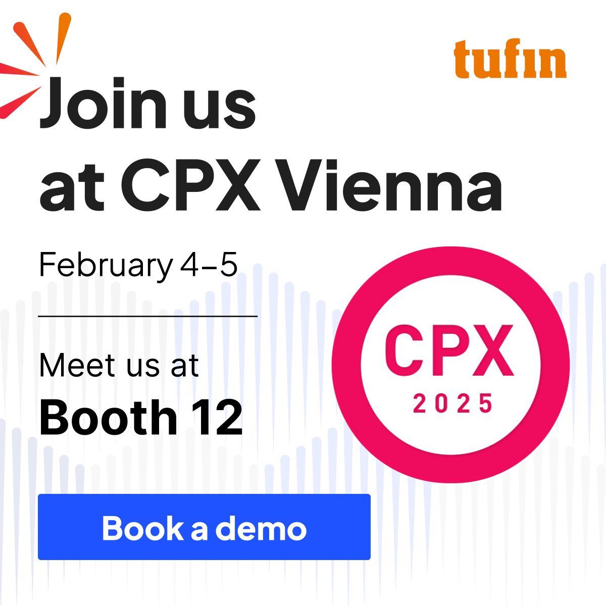 Tufin is on the move 🚀 Our next stop will be at 𝗖𝗣𝗫 𝗘𝗠𝗘𝗔 𝗶𝗻 𝗩𝗶𝗲𝗻𝗻𝗮, 𝗔𝘂𝘀𝘁𝗿𝗶𝗮, February 4-5.
𝗕𝗼𝗼𝗸 𝘆𝗼𝘂𝗿 𝗽𝗲𝗿𝘀𝗼𝗻𝗮𝗹𝗶𝘇𝗲𝗱 𝗱𝗲𝗺𝗼 now to see how to automate your network security &amp; be entered to win a Nintendo Switch: okt.to/JMBmeh