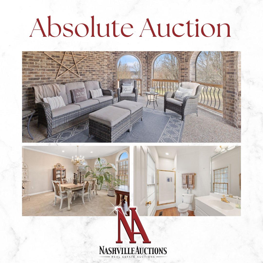 NashAuctions's tweet image. Don’t miss your chance to bid on this stunning home in Gallatin, TN on Thursday, Feb. 6 at 11AM, during our Absolute Auction – No Reserve event. Get the details at: nashvilleauctions.com/listing/absolu…

#GallatinAuction #AuctionCountdown #TennesseeRealEstate