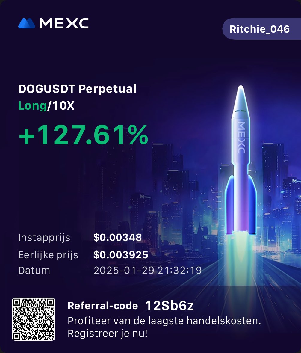 btcritchie's tweet image. $DOG 

90% out 💰

played the HL, gain from last drop of point. Stop removed to entry.

Thanks for playing @MEXC_Official 🤝