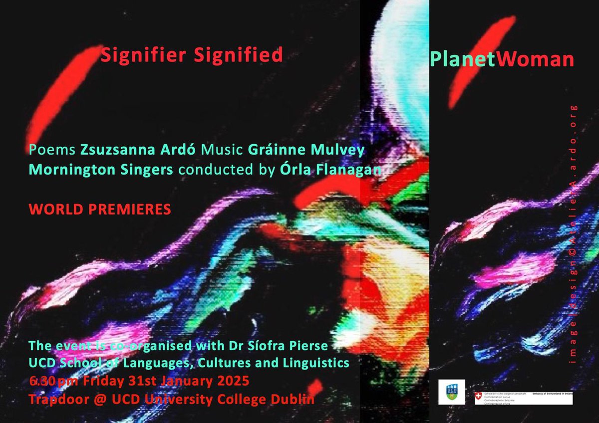 We’re enjoying an interesting start to the year, collaborating with composer Gráinne Mulvey and poet Zsuzsanna Ardó for a performance in University College Dublin. Looking forward to presenting this new work on Friday!
