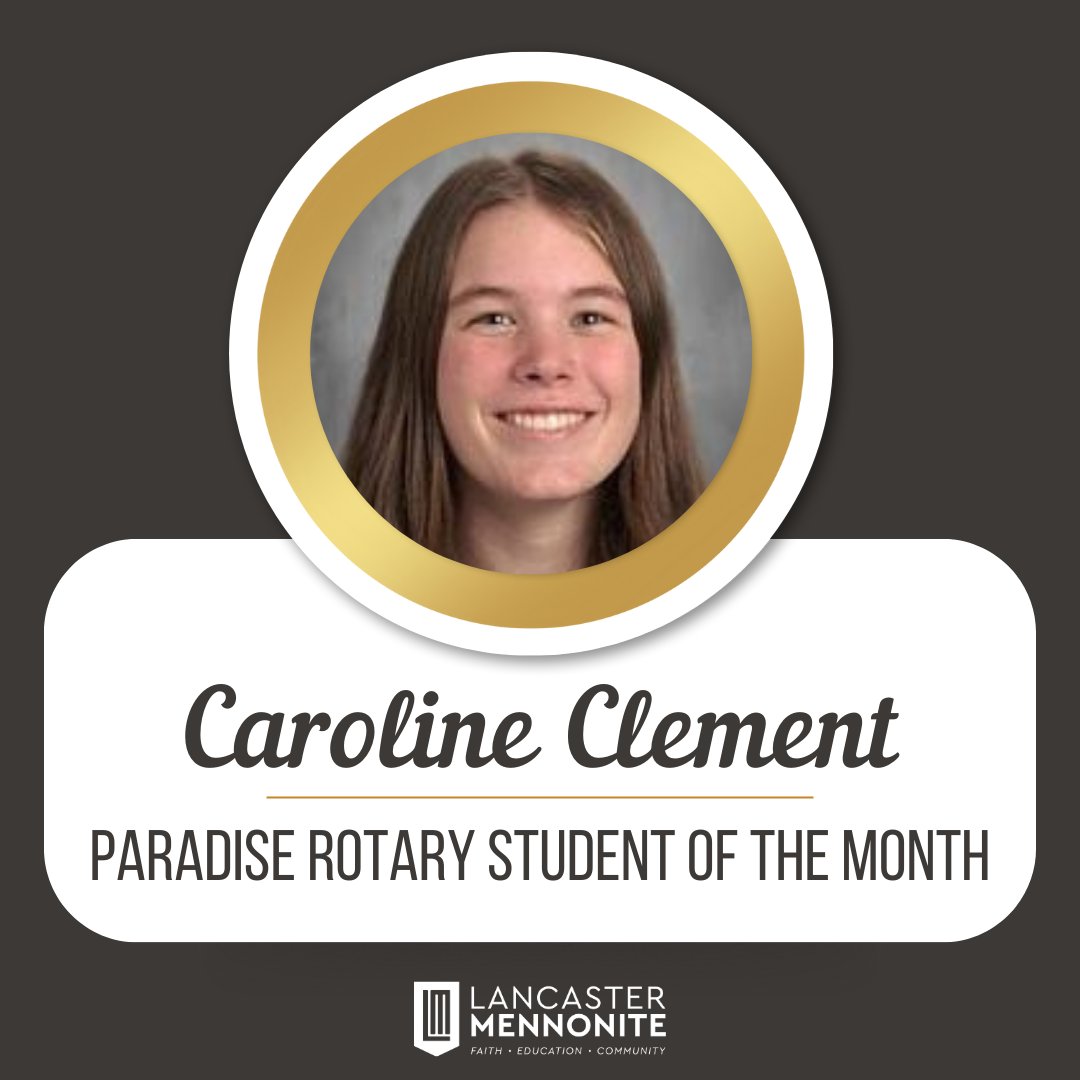 LM junior, Caroline Clement is the January Rotary Student of the Month! She is vice president of Student Council and a member of National Honor Society (NHS), the volleyball and track team, and Student Ambassadors. She also plays the flute in the band. Great job Caroline! ⭐