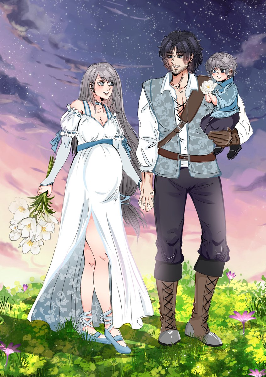 My piece for the <a href="/clijifanzine/">🔥Moongazers ❄️ - A Warfield Fanzine</a> 💙
#FF16 #Cliji #クラジル