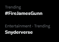 So <a href="/ZackSnyder/">Zack Snyder</a> released #ZSJL in 2021 &amp; fans LOVED IT. @WBD said its a cul-de-sac going nowhere. Then said #HenryCavillSuperman was returning &amp; fans went crazy. James Gunn said, nope were rebooting. Today we have these trends. #RestoreTheSnyderVerse is still strong! 😍 #Superman