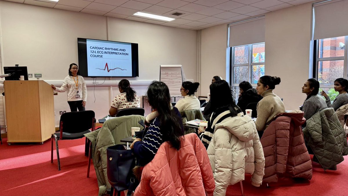 VjoyDabs's tweet photo. Well done to our Cardiology and Cardiovascular Nurses (CCU, Cath Lab, RAW, KSW and KSICU) for attending the 12-Lead ECG study day 👏 @stjamesdublin What a fun and interactive day we had! https://t.co/4YdcfUabfe