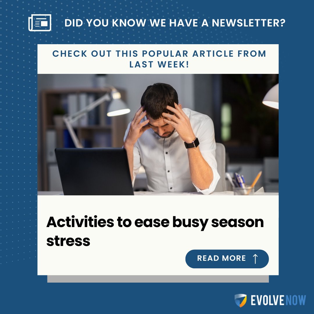Check out our most popular article from last week: journalofaccountancy.com/news/2025/jan/…

Remember to subscribe to our AI powered newsletter to stay up to date! bit.ly/c3nwltr

#EvolveNow #News #BusySeason #Stress