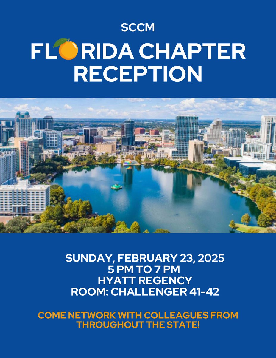 Join us for food and drinks on 2/23/25 at 5 pm at #SCCM Congress 2025! We hope to see you there!