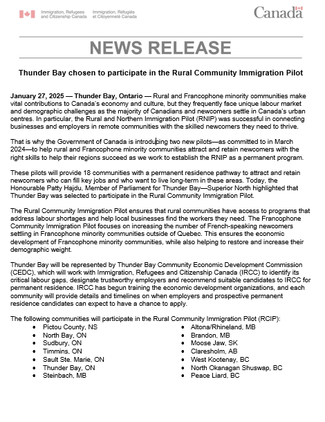 TTRRMK's tweet image. Rural Community Immigration Pilot Communities and Francophone Community Immigration Pilot communities have been announced (but I can't find it publicly posted anywhere) #RNIP #RCIC #FCIP #cndimm #PR