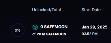 I just locked another 3.39% of the supply (Currently worth $61,000) so that there wasn't 8% sitting on the wallet. This was requested by several people within' the solana meme, safemoon community.

I've now locked a total of 8.39% of the token supply for 5+ months and burned
