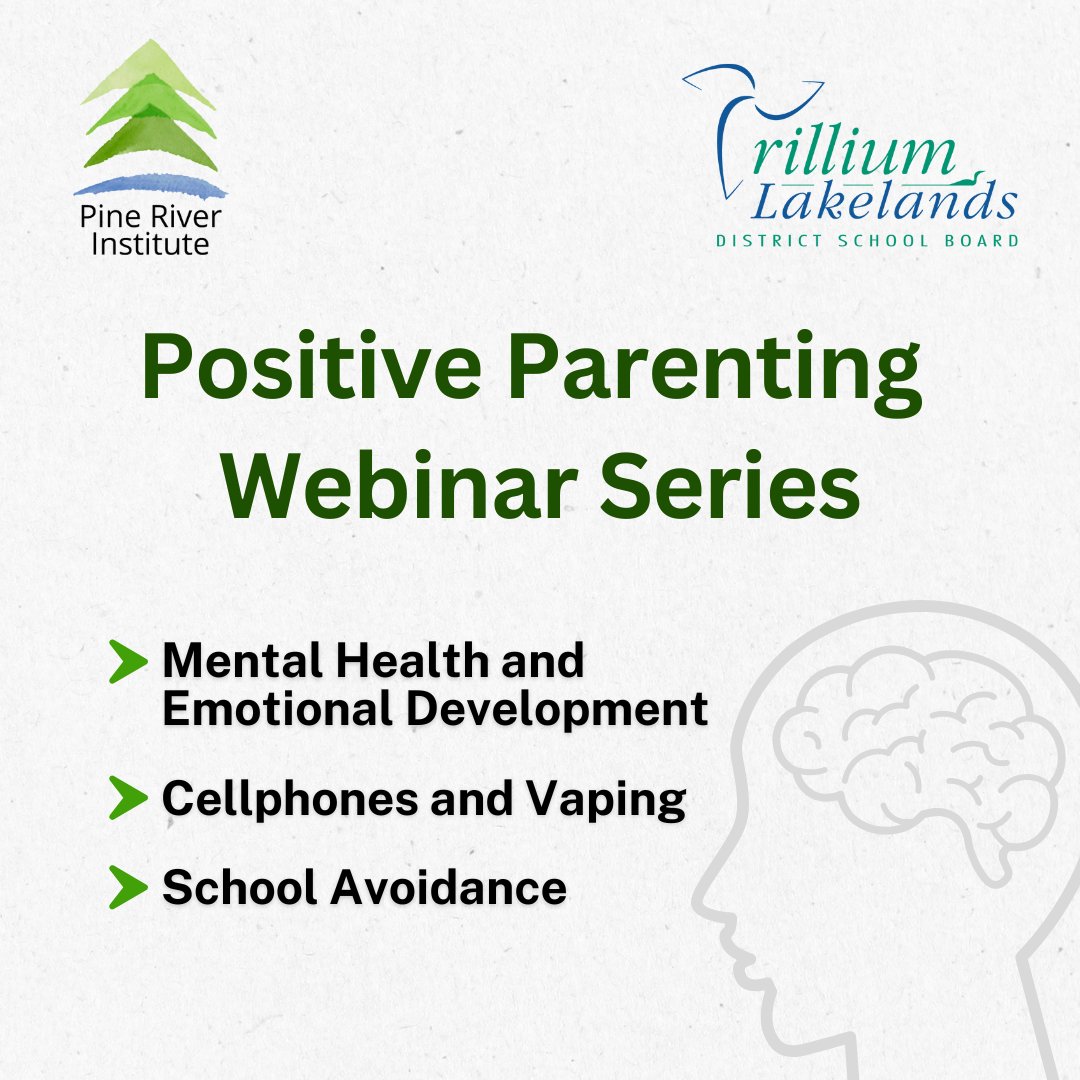 TLDSB (@tldsb) on Twitter photo TLDSB and <a href="/pineriverins/">Pine River Institute</a> are excited to introduce the Positive Parenting Series that includes 3 free virtual webinars:
> Feb 11: Mental Health & Emotional Development
> Mar 20: Cellphones & Vaping
> Apr 15: School Avoidance
ow.ly/nyGJ50UPQTX TLDSB and <a href="/pineriverins/">Pine River Institute</a> are excited to introduce the Positive Parenting Series that includes 3 free virtual webinars:
> Feb 11: Mental Health & Emotional Development
> Mar 20: Cellphones & Vaping
> Apr 15: School Avoidance
ow.ly/nyGJ50UPQTX