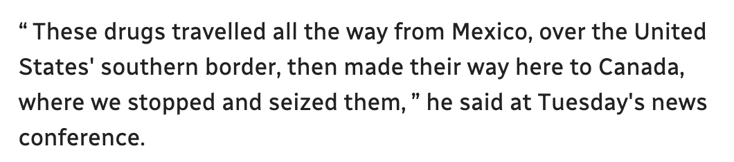 ItsDeanBlundell's tweet image. Howard Lutnick is hilarious. It's a lie based on a pretext to an invasion of CANADA. 
"You know that Mexican cartels run the Drug labs in Canada?" (LOL. They don't)
America doesn't have a Canadian Drug problem. Canada has an American drug/bullshit problem.
#BuildThatWall 🇨🇦