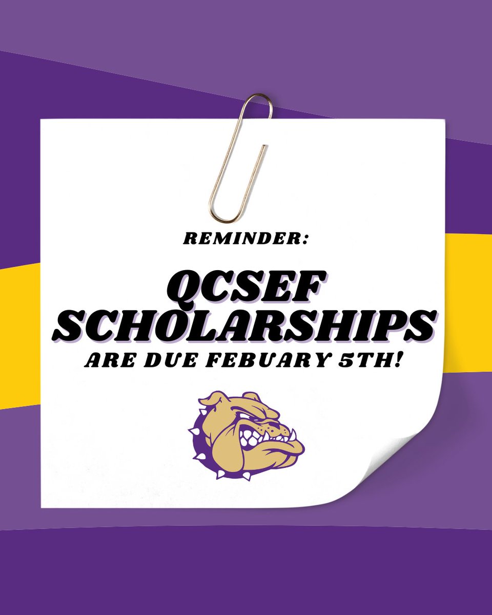 QCSEF Scholarships are due a WEEK FROM TODAY! 📣

Queen Creek Schools Education Foundation (QCSEF) has scholarship opportunities for our QCHS students! Students can apply by creating a Going Merry account.

Applications are due on February 5th.