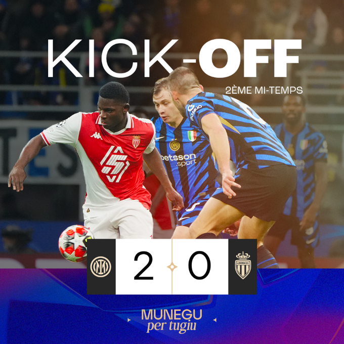 as_monaco_jp's tweet image. 後半戦開始！

45&apos; | 2⃣-0⃣ #InterASM