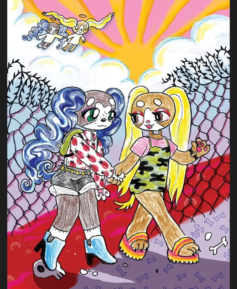 0bscureOTD's tweet photo. Todays obscure media is the comic pinky and pepper forever!

It was fairly popular for a bit in the doll community. it's a comic with some darker themes, such as suicide. both of them go to hell where they endure various tortures and become Grim Reapers https://t.co/5F6QV04jjn